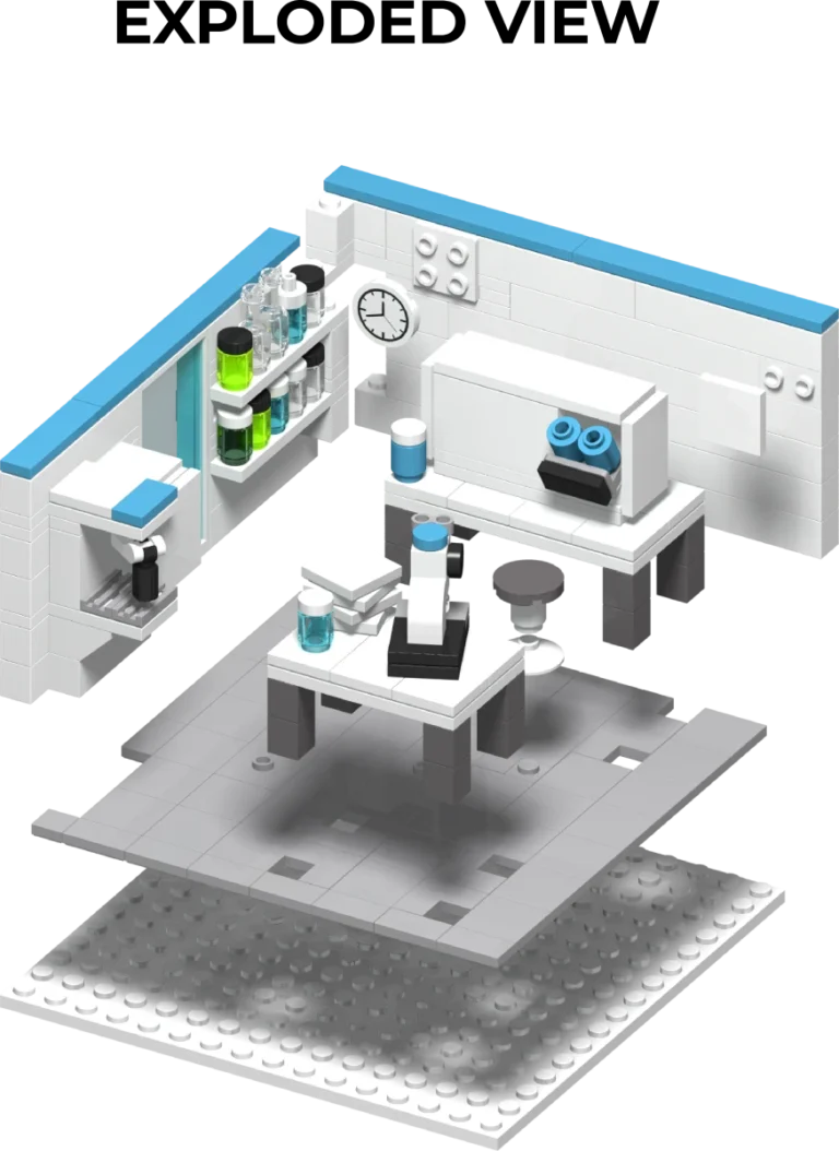 Lego Lab Exploded View