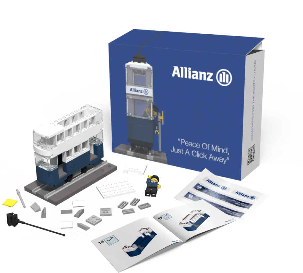 Hong Kong Tram Collage Set