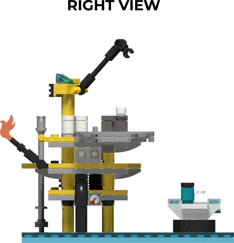 Lego Oil rig right view