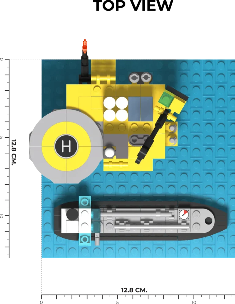 Lego Oil rig top view