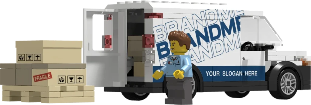 Lego Van Ready to load boxes