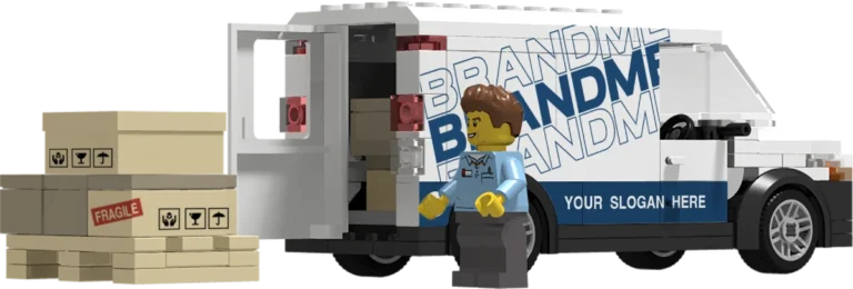 Lego Van Ready to load boxes