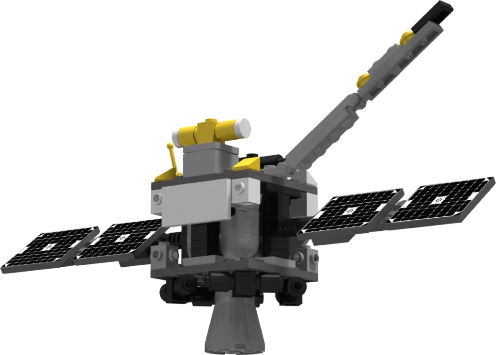 Mars orbiter with panels