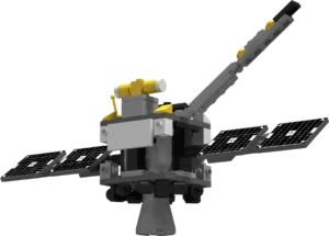 Mars orbiter with panels