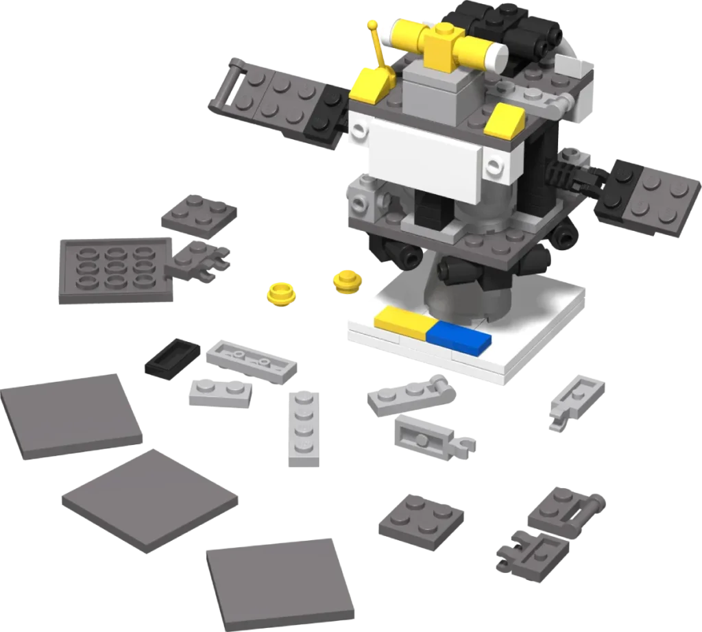 Lego Mars half assembled