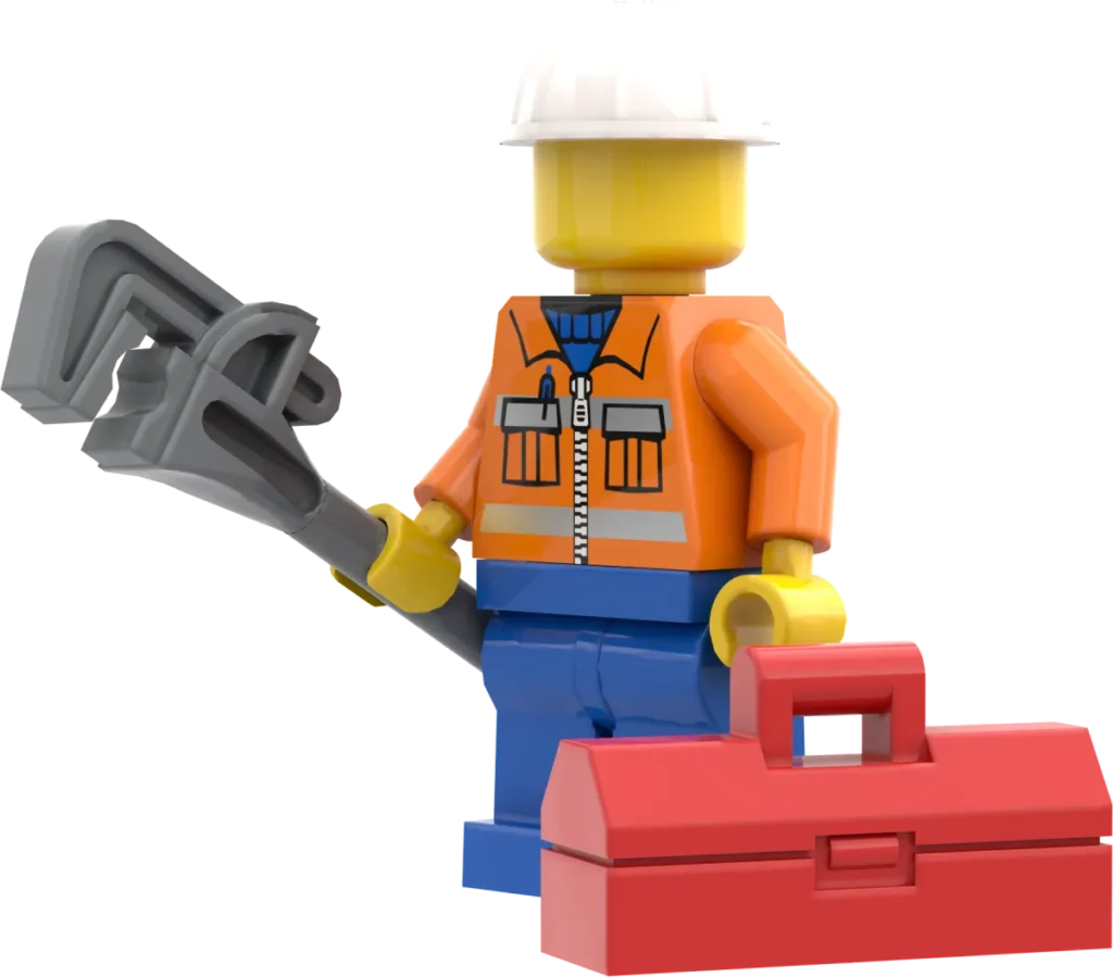 Minifig Construction Worker