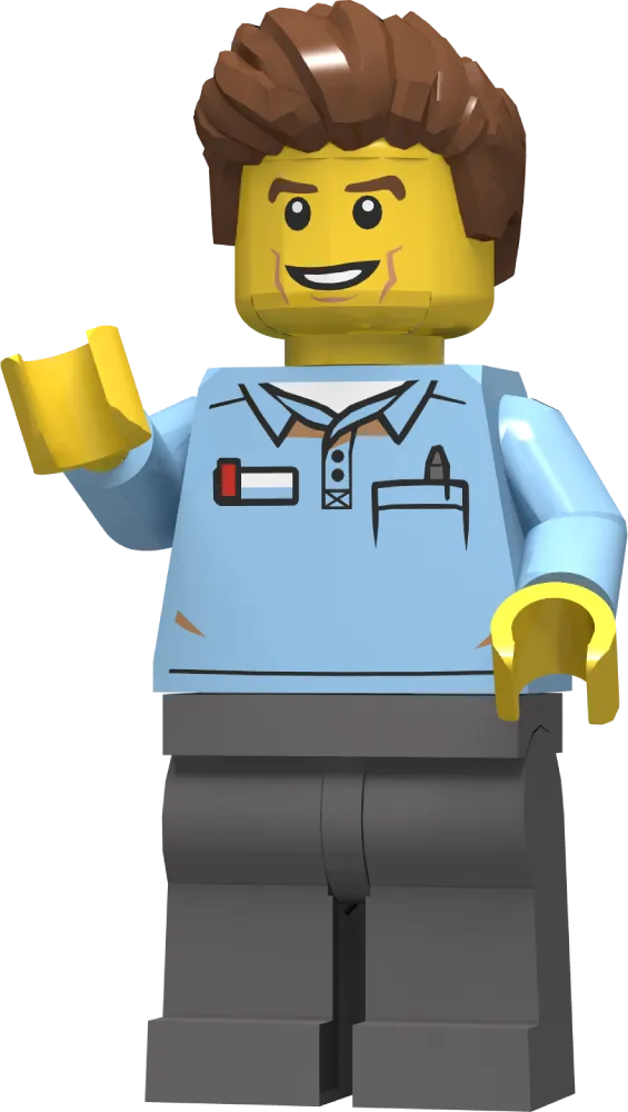 Minifig Delivery Guy