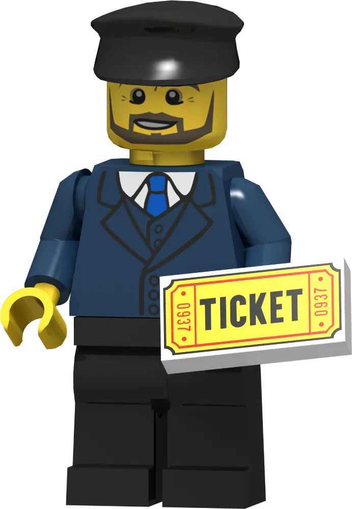 Minifig Ticket Man regular